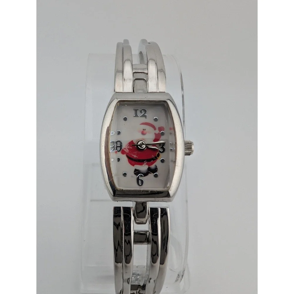 Santa Claus Watch Women 19mm Case Silver 7.25